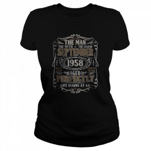 September 1958 Man Myth Legend Shirt Classic Women's T-shirt