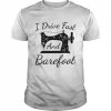 Sewing I Drive Fast and Barefoot Quilting Knitting SewerShirt Classic Men's T-shirt