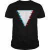 Shapes with glitch distortion effect Geometry Triangles Shirt Classic Men's T-shirt