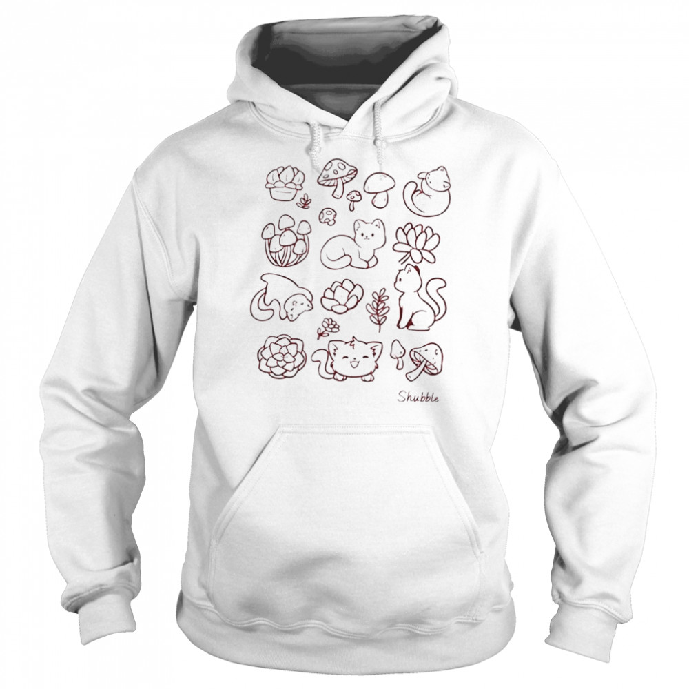 Shubble Cats And Plants T-Shirt Unisex Hoodie