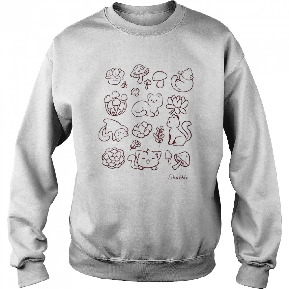 Shubble Cats And Plants T-Shirt Unisex Sweatshirt