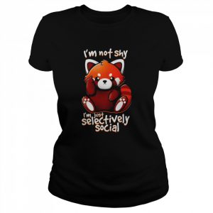 Shy Red Panda Selectively Social  Classic Women's T-shirt