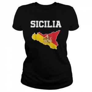 Sicily Map Sicilia Italian Sicilian Shirt Classic Women's T-shirt