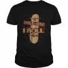 Skateboarder skater this is how I roll  Classic Men's T-shirt