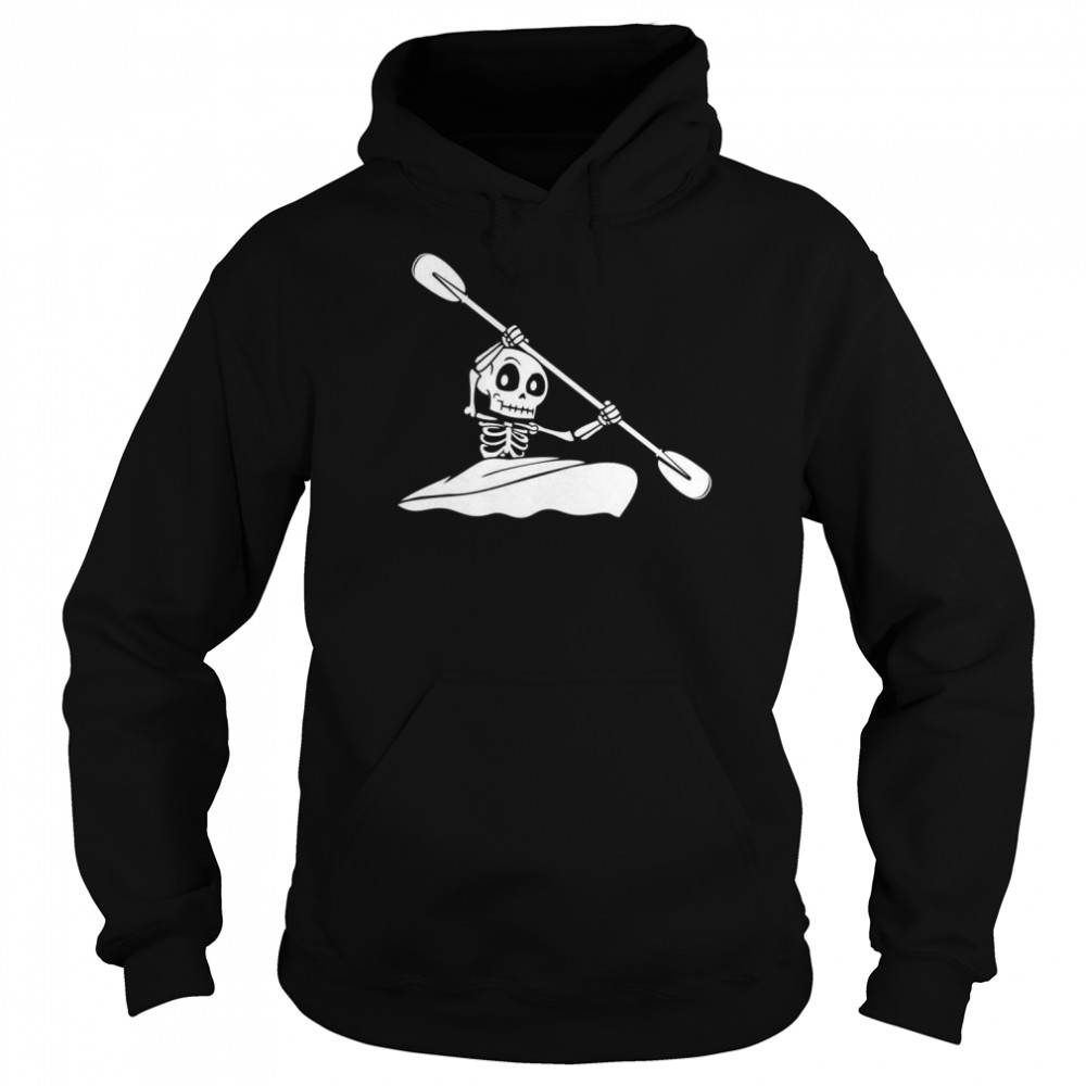 Skeleton Kayaking Kayak Shirt Unisex Hoodie