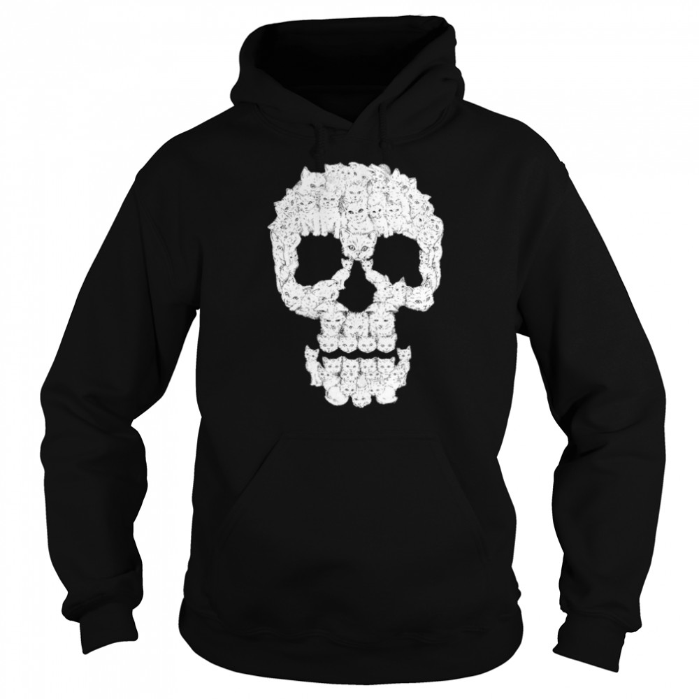 Skull face Cats  Unisex Hoodie