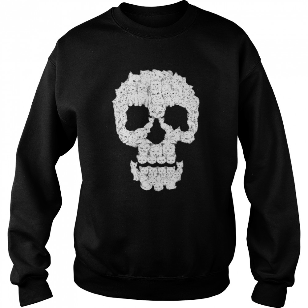 Skull face Cats  Unisex Sweatshirt