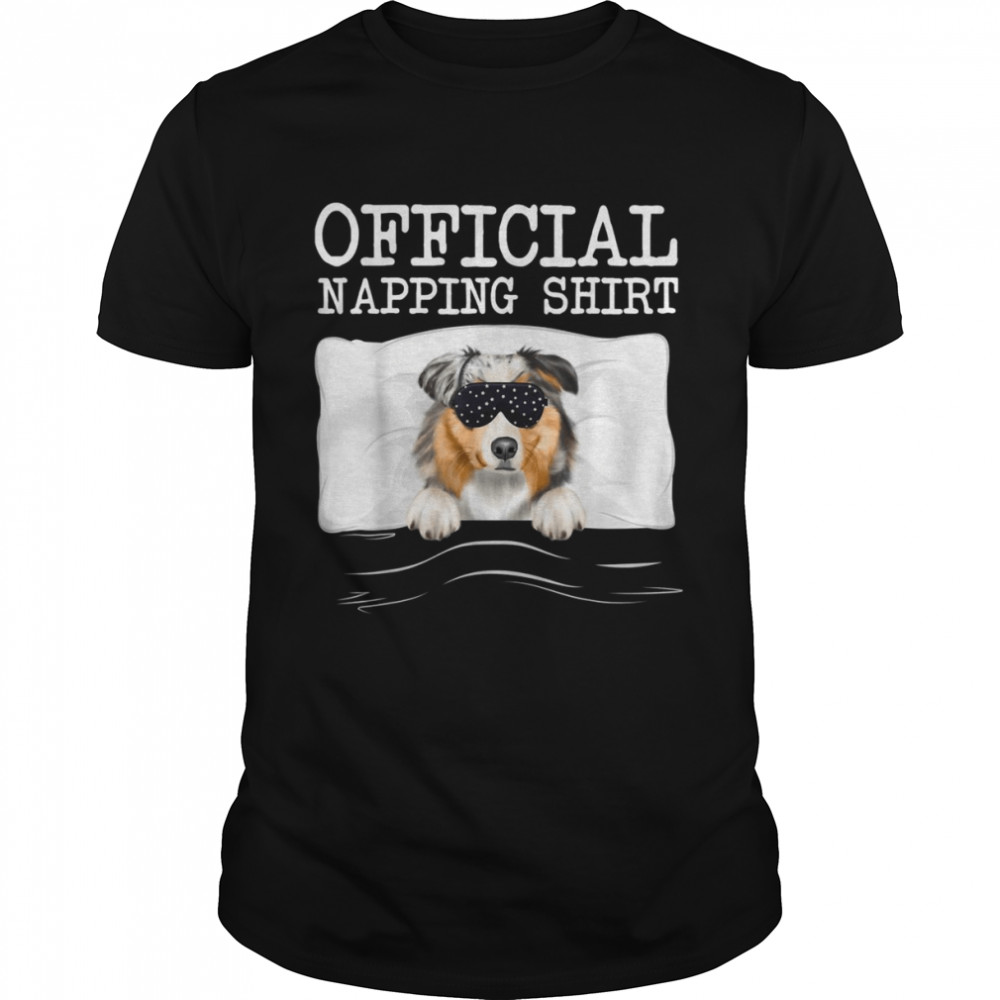 Sleep Mask Official Napping Australian Shepherd Sleeping Shirt