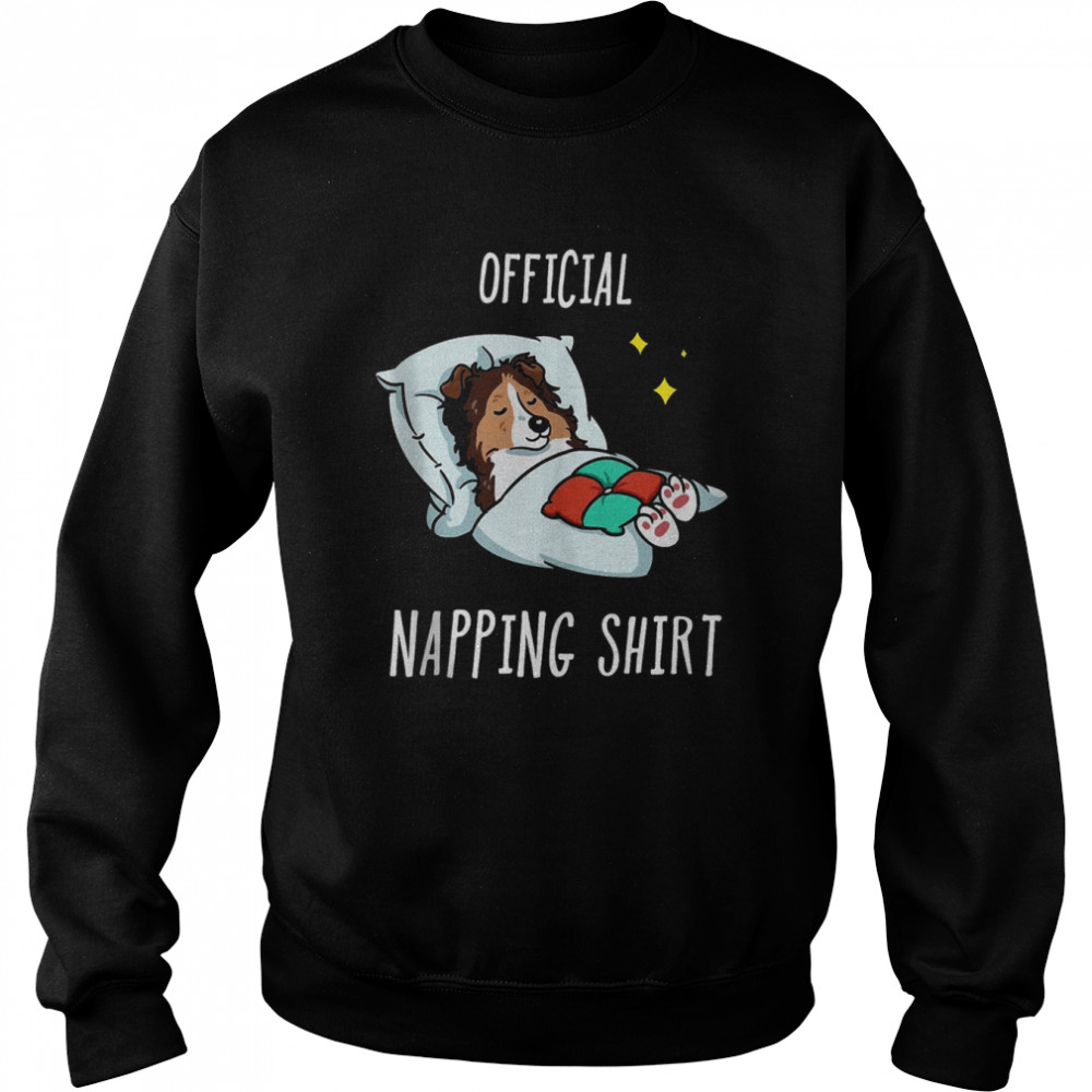 Sleeping Sheltie Pajamas Sleepyhead Shirt Unisex Sweatshirt