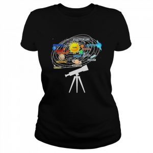 Solar System Planets Astronomy Space Science Telescope Shirt Classic Women's T-shirt