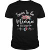 Soon to be memaw est 2022 pregnancy announcement floral  Classic Men's T-shirt