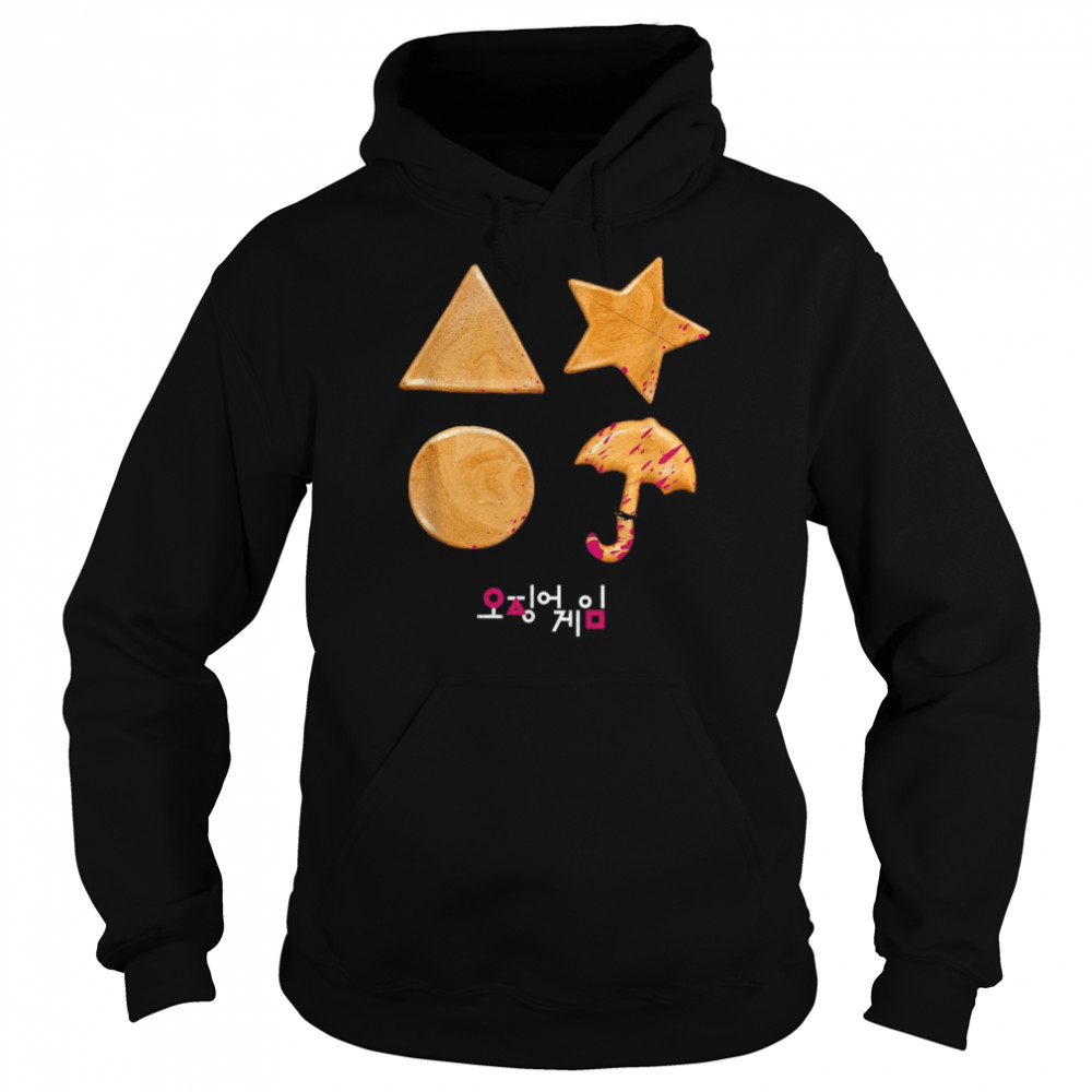 Squid Game Sugar Honey Combs Blood Cookies Shirt Unisex Hoodie