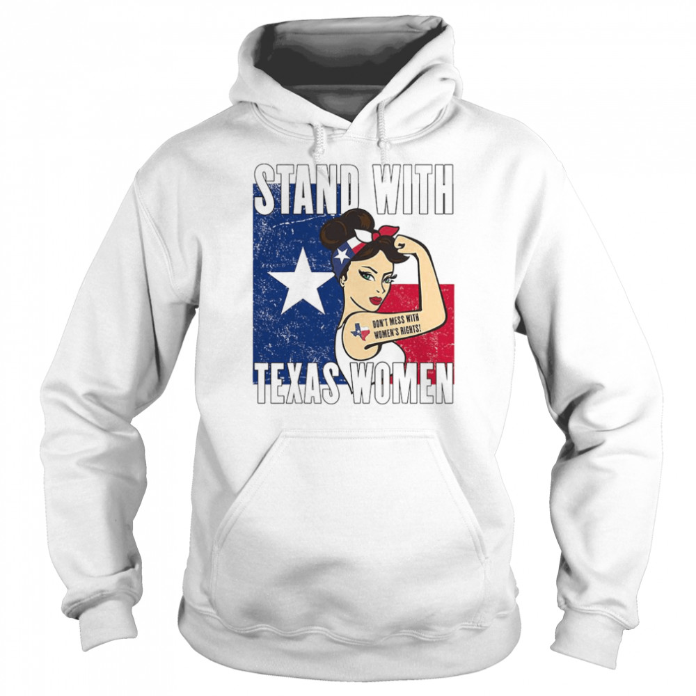 Stand With Texas Women USA Flag T-Shirt Unisex Hoodie