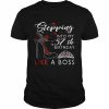 Stepping Into My 57th Birthday Like A Boss High Heel Shoes T-Shirt Classic Men's T-shirt