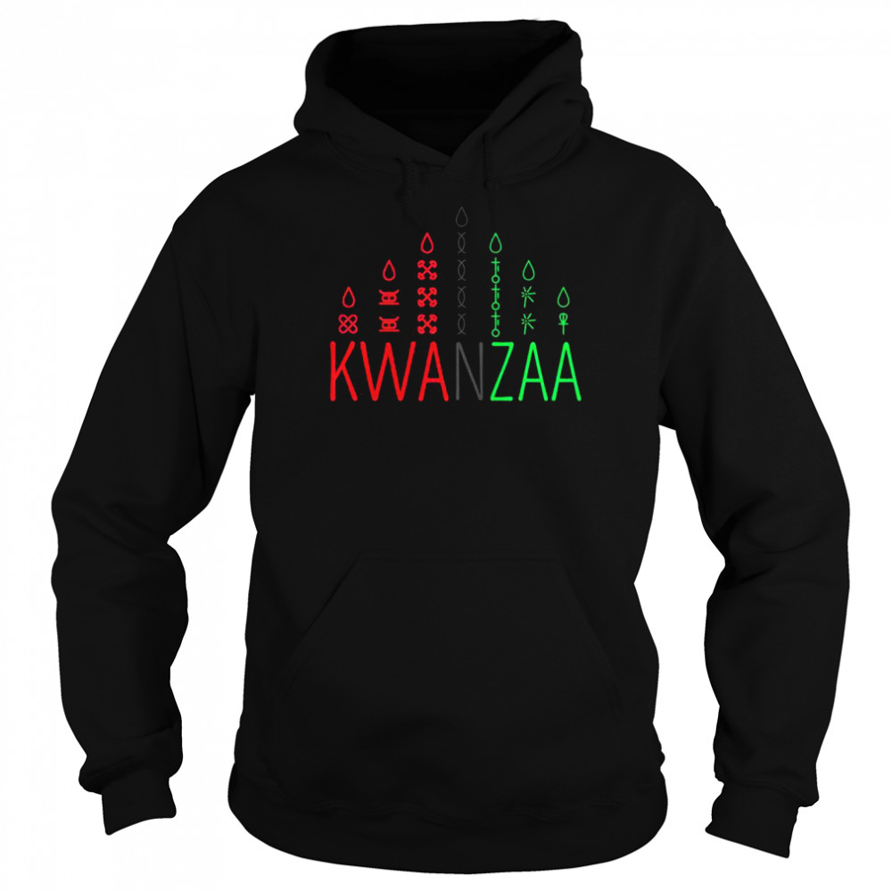 Stolzer afrikanischer amerikanischer Happy Kwanzaa Shirt Unisex Hoodie