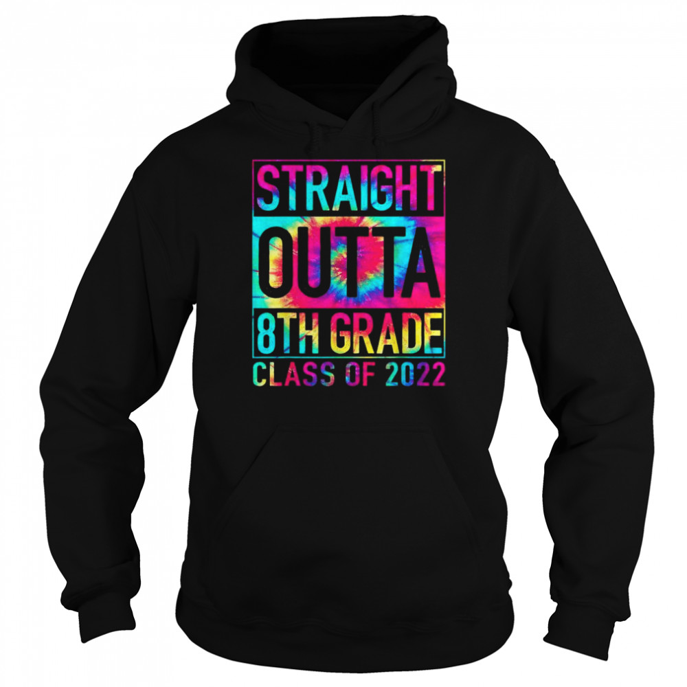 Straight Outta Eighth Grade Graduation Class Of 2022 Premium T-Shirt Unisex Hoodie