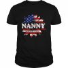 Sunflower American nanny patriotic usa flag 4th of july  Classic Men's T-shirt