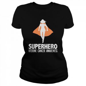 Superhero Uterine Cancer Awareness Shirt Classic Women's T-shirt