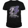 Tee To Match JD 11 Low Pure Violet Dripping Number 23 T-Shirt Classic Men's T-shirt