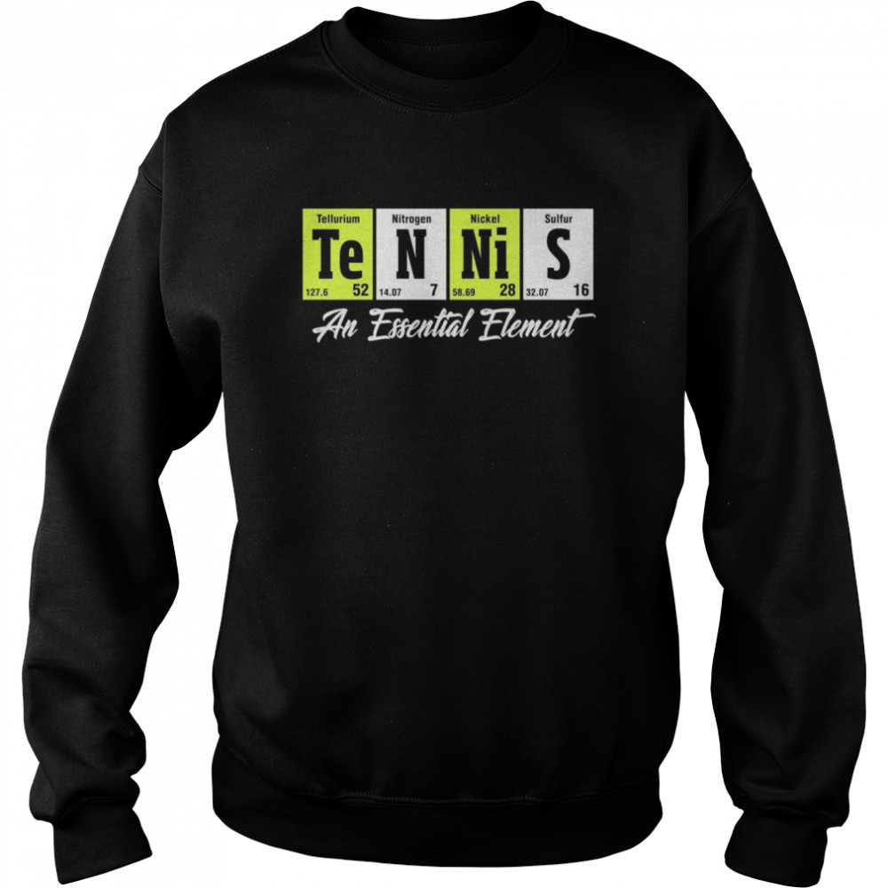 Tennisspieler, ein wesentliches Element Langarm Shirt Unisex Sweatshirt