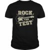 Test Day Teacher Rock the Test Guitar Teacher Testing Day Shirt Classic Men's T-shirt