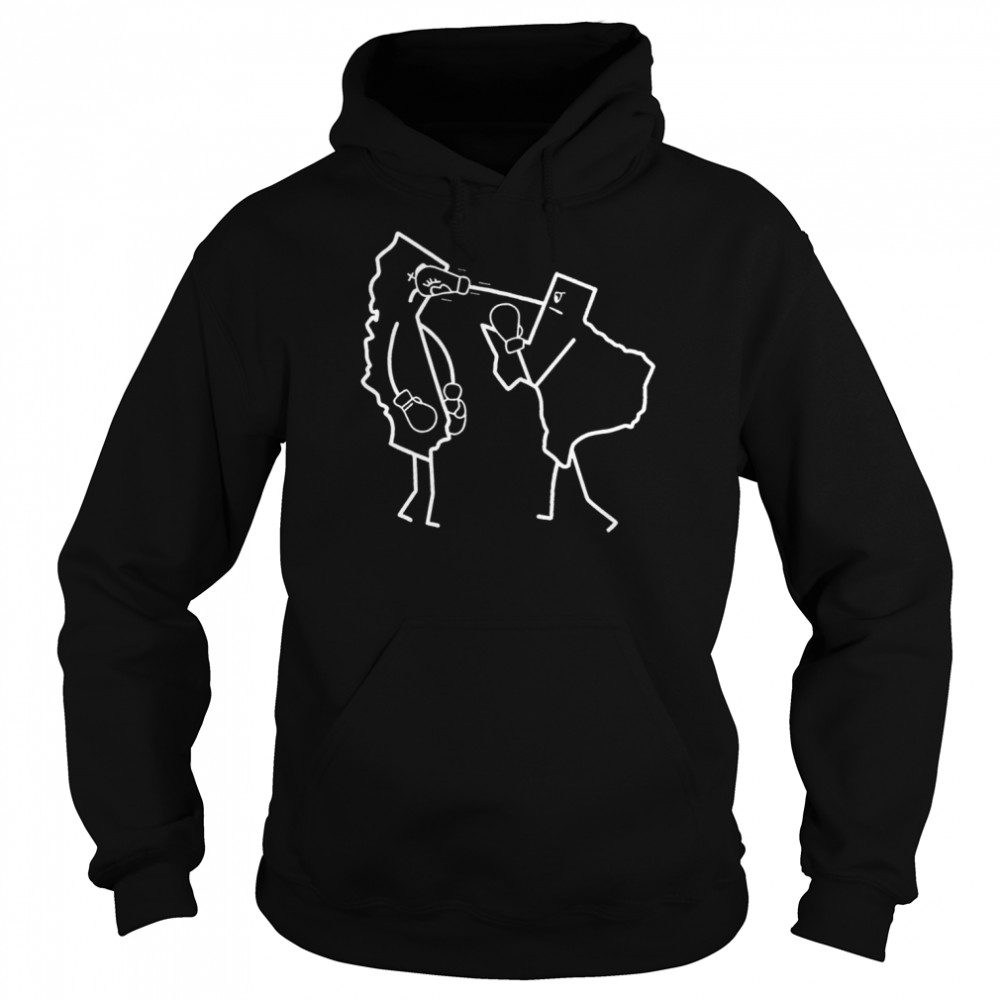 Texas Vs. California Boxing funny T- Unisex Hoodie