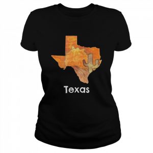 Texas shaped desert scenery  Classic Women's T-shirt