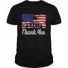 Thank you army usa memorial day partiotic military veteran  Classic Men's T-shirt