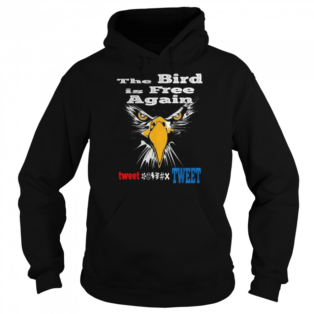 The bird is free again freedom of screech  Unisex Hoodie