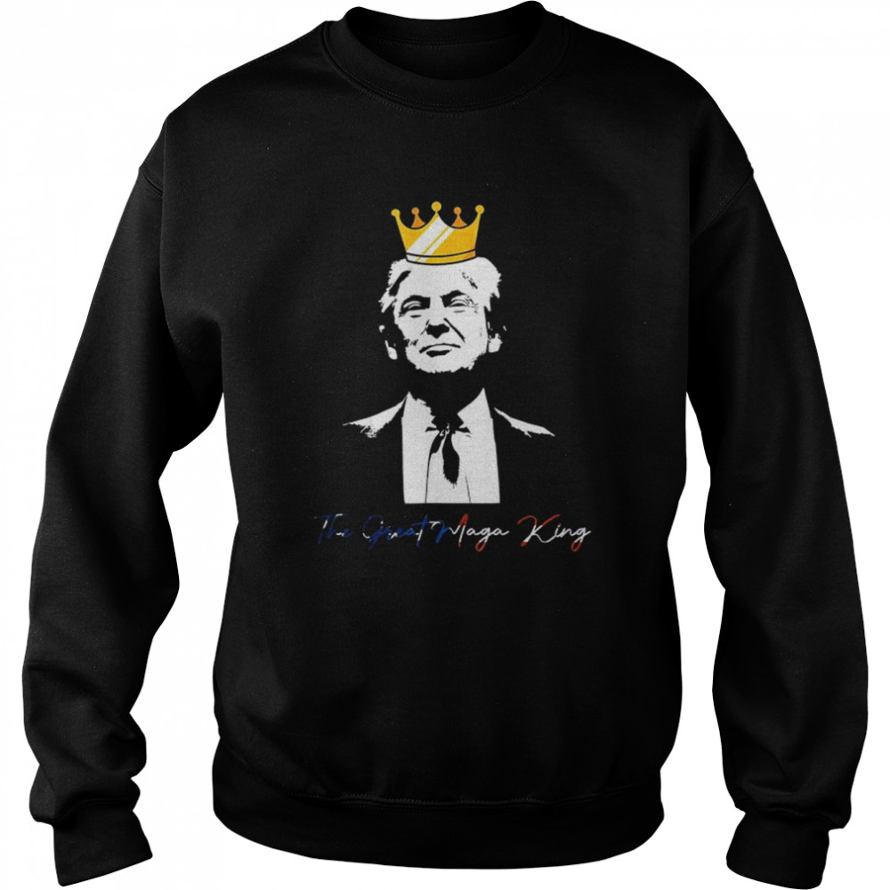 The great maga king Donald Trump ultra maga American flag  Unisex Sweatshirt