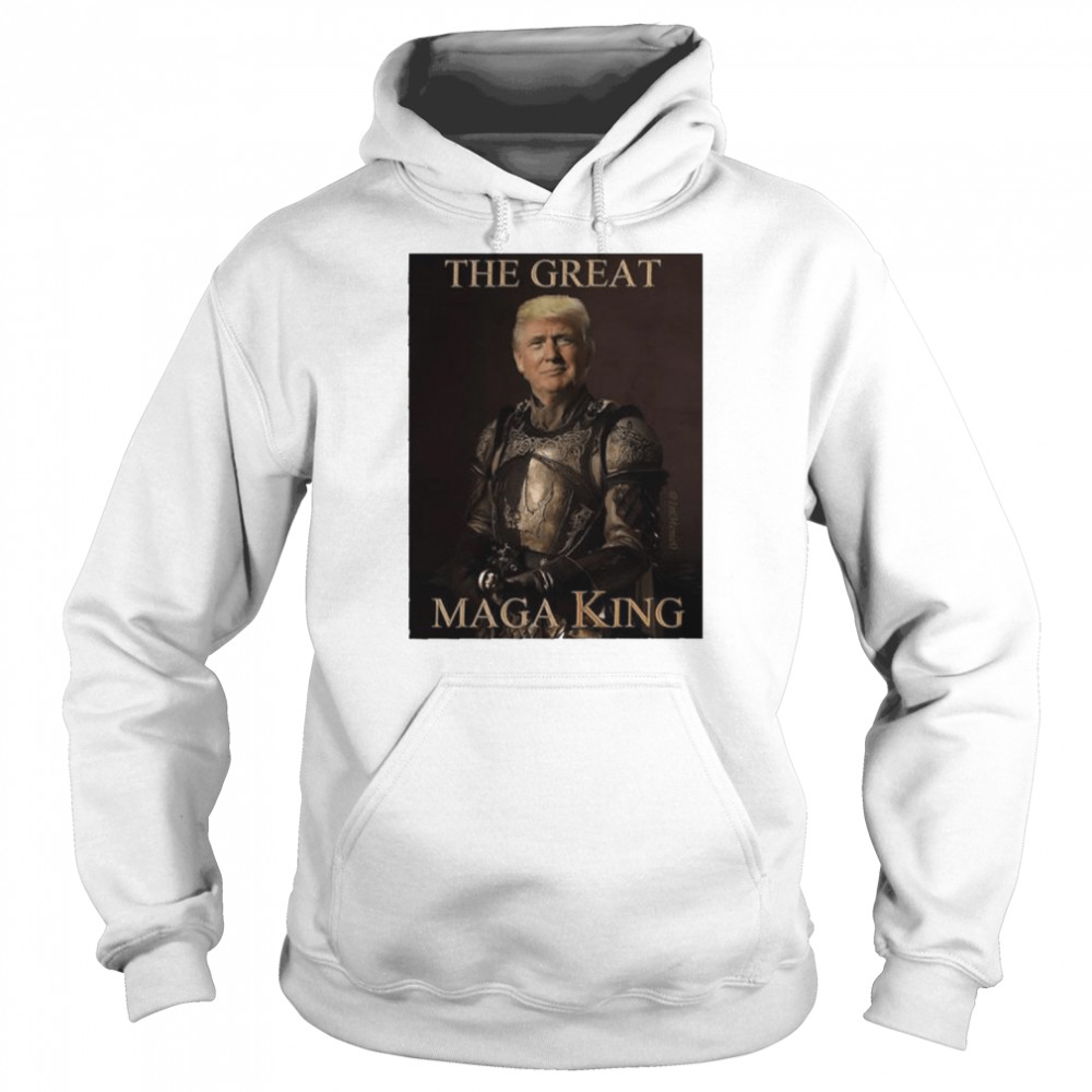 The great maga king with a picture of Trump  Unisex Hoodie