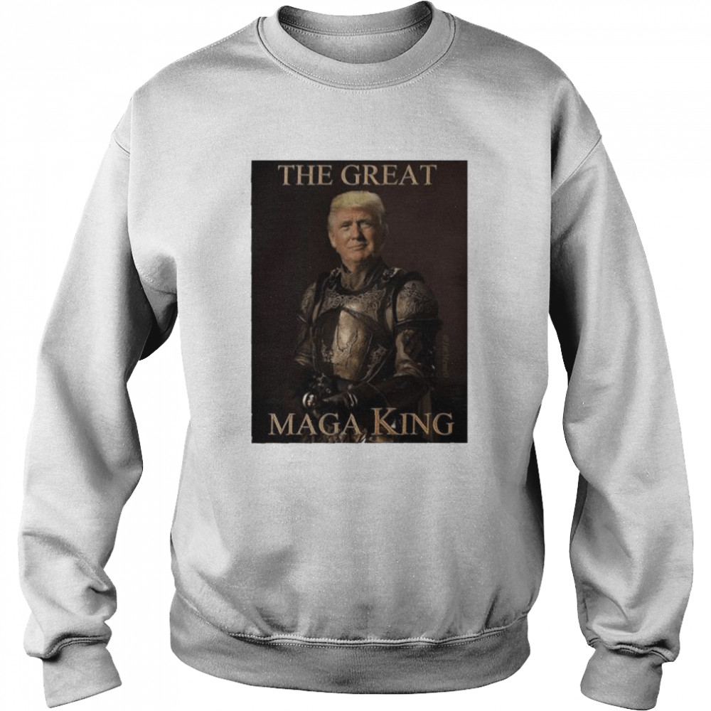 The great maga king with a picture of Trump  Unisex Sweatshirt