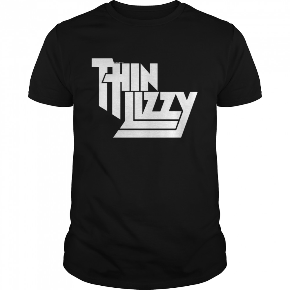 Thin Lizzy shirt in white stacked ShirtlogoShirt Shirt