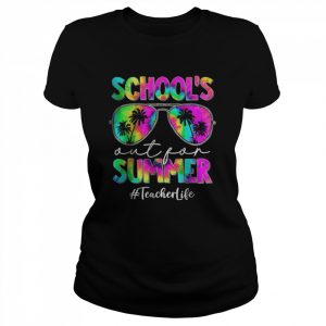 Tie Dye Last Day Of School Schools Out For Summer Teacher T-Shirt Classic Women's T-shirt