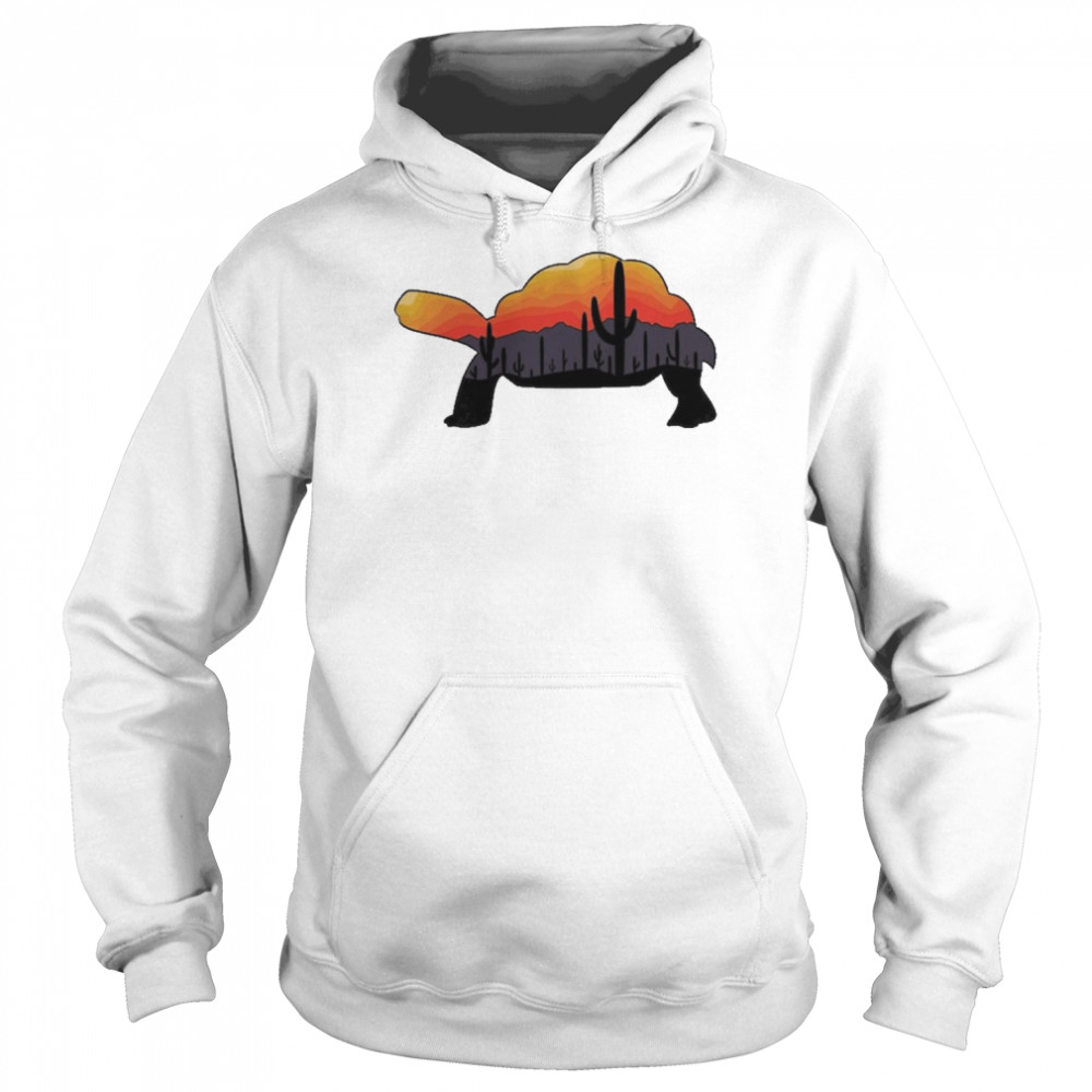 Tortoise Landscape Premium Turtle Lovers Shirt Unisex Hoodie