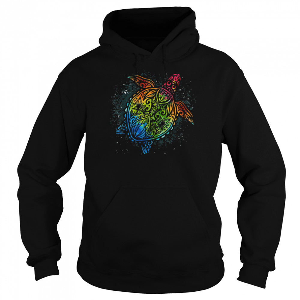 Tribal Ocean Animal Maori Polynesian Tattoo Sea Turtle Shirt Unisex Hoodie