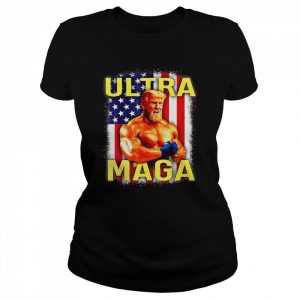 Trump Gym Fitness Ultra Maga US Flag Patriotic Great Maga King T-Shirt Classic Women's T-shirt