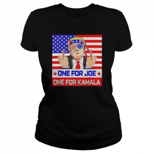 Trump One For Joe One For Kamala American Flag 2022 T-Shirt Classic Women's T-shirt