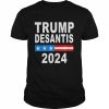 Trump desantis 2024 us flag  Classic Men's T-shirt