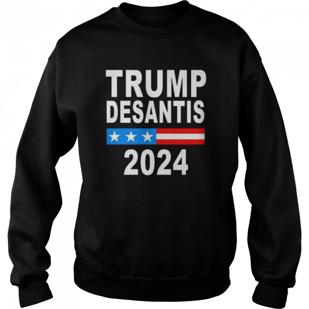 Trump desantis 2024 us flag  Unisex Sweatshirt