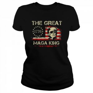 Trump sunglasses American flag the great maga king  Classic Women's T-shirt