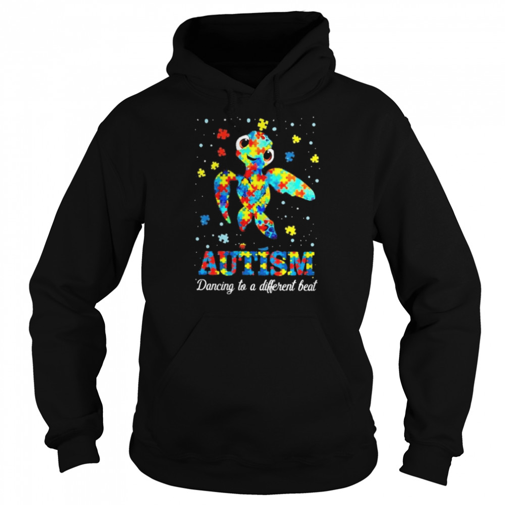 Turtle autism dancing to a different beat  Unisex Hoodie