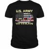 US Army Iraq Afghanistan Veteran USA Flag Shirt Classic Men's T-shirt