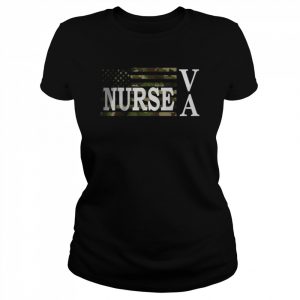 USA Heart American Flag VA Nurse T-Shirt Classic Women's T-shirt