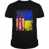 Ukrainian American Flag Ukraine USA RootsShirt Shirt Classic Men's T-shirt