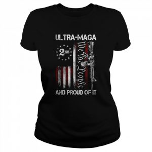 Ultra MAGA And Proud Of It Anti-Biden US Flag T-Shirt Classic Women's T-shirt