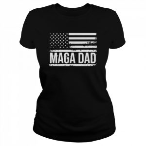 Ultra MAGA Dad Trump 2024 USA Flag Shirt Classic Women's T-shirt