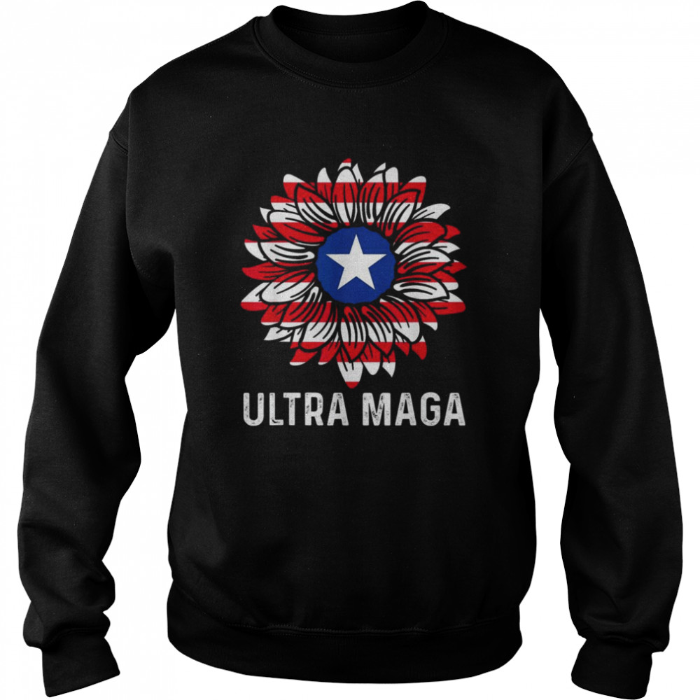 Ultra MAGA Proud Ultra-Maga Proud Republican USA Flag T-Shirt Unisex Sweatshirt