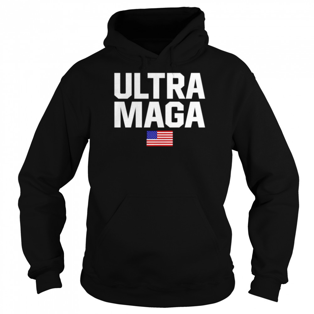 Ultra Maga American Flag Trump 2024  Unisex Hoodie