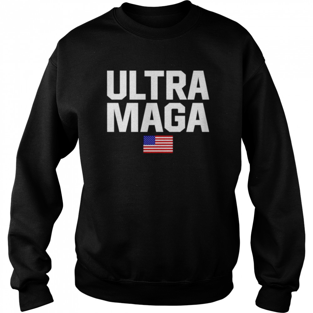 Ultra Maga American Flag Trump 2024  Unisex Sweatshirt